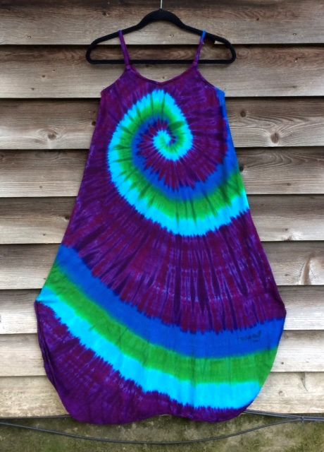 Purple spiral dress