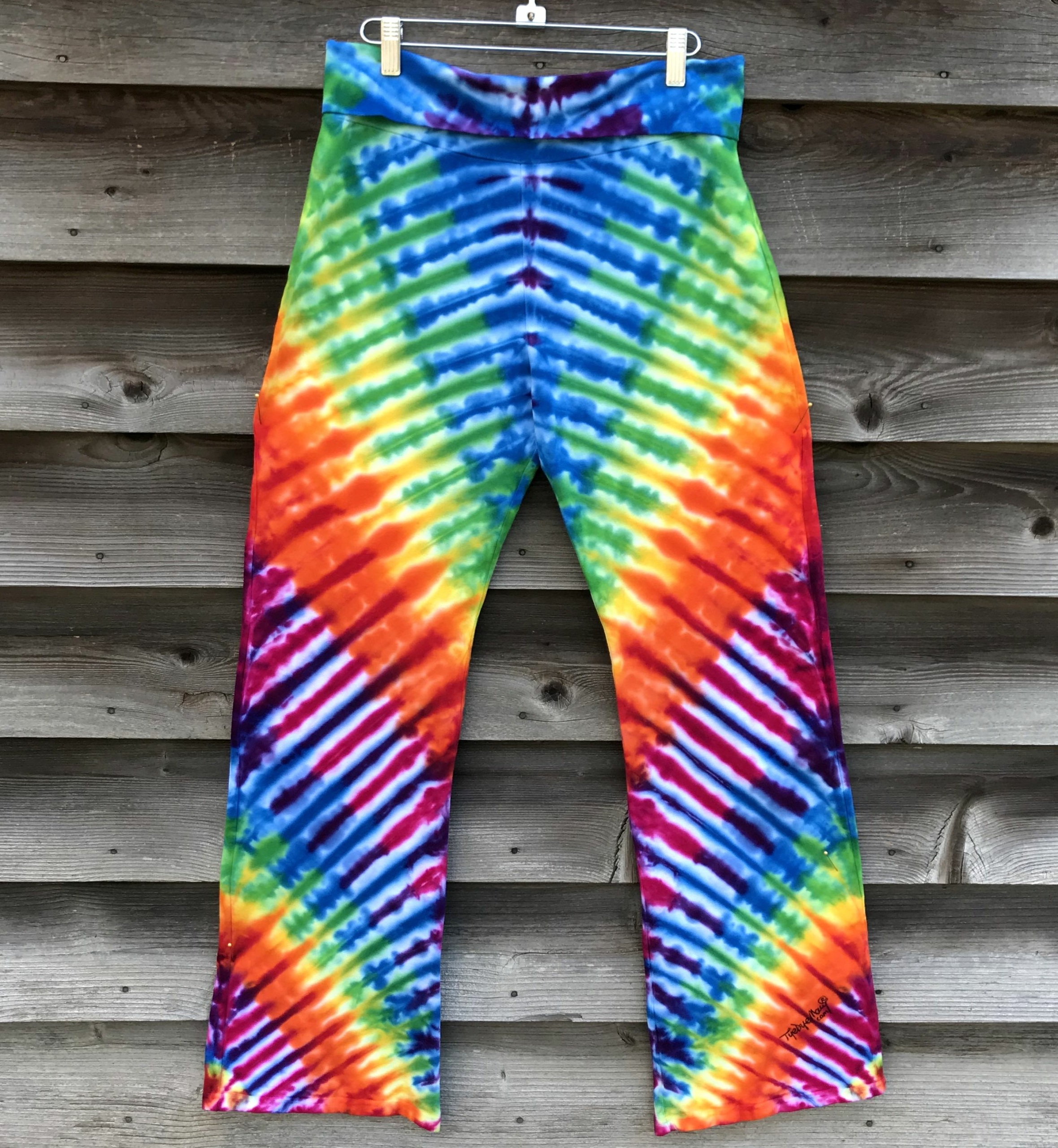 Women's Rainbow Zipper Yoga Pants